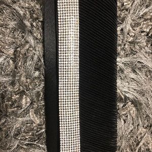 J Francis black clutch with rhinestone NWOT